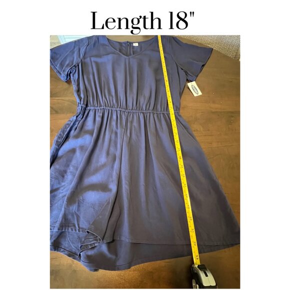 NWT Old Navy jumpsuit. peek a boo back, shorts, summer, navy blue, size medium - Picture 6 of 10